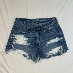 American Eagle Distressed Blue Shorts